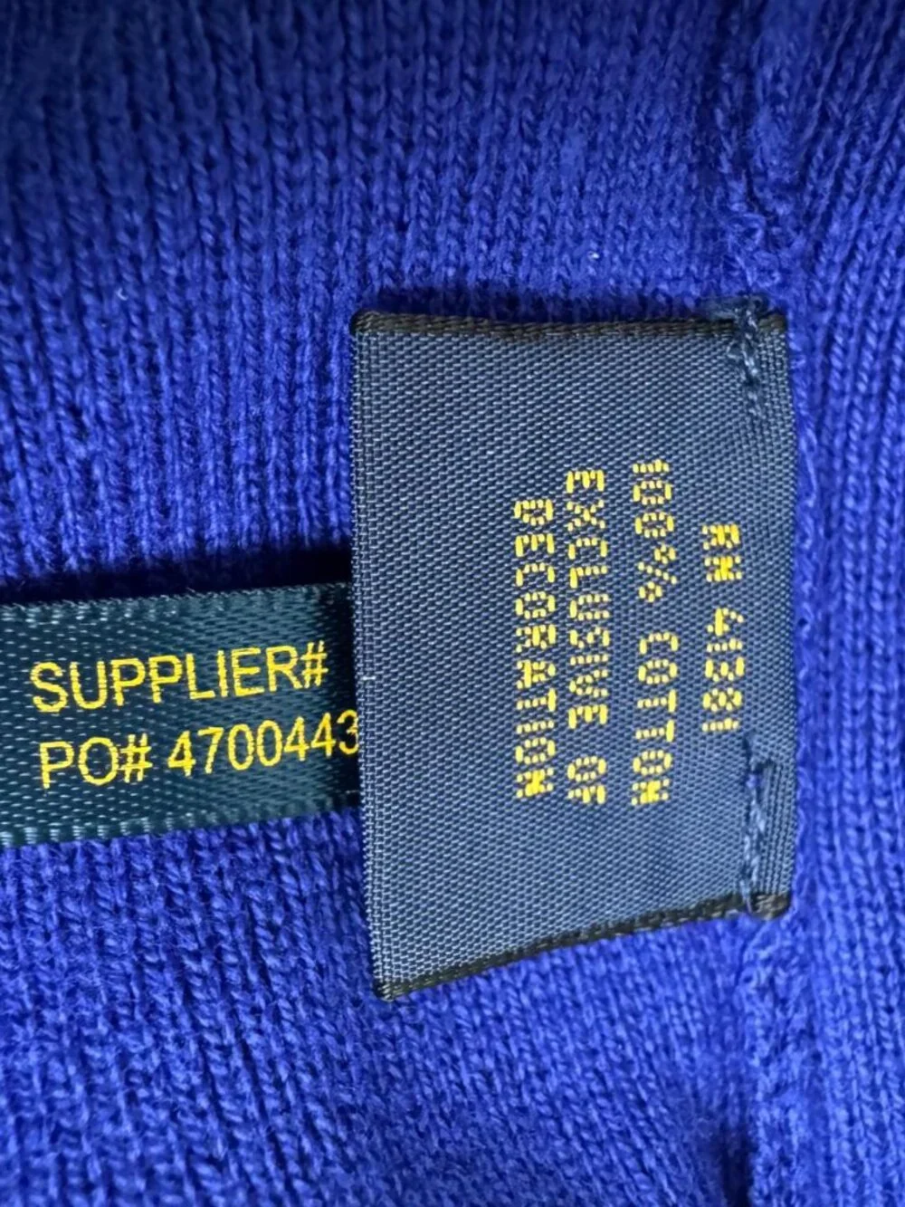 Polo Ralph Lauren Men XXL Royal Blue Knit Sweater 100% Cotton NWT